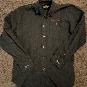 Harley Davidson flannel shirt size Medium tall